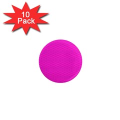Polkadots-pink 1  Mini Magnet (10 Pack)  by nate14shop