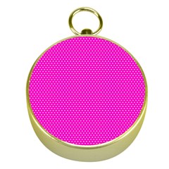 Polkadots-pink Gold Compasses by nate14shop