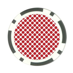 Polka-dots-polkared Poker Chip Card Guard (10 Pack)