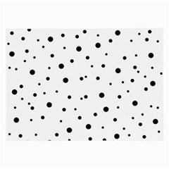 Polkadots-white Large Glasses Cloth (2 Sides)