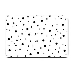 Polkadots-white Small Doormat  by nate14shop