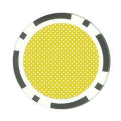Polka-dots-yellow Poker Chip Card Guard (10 Pack)