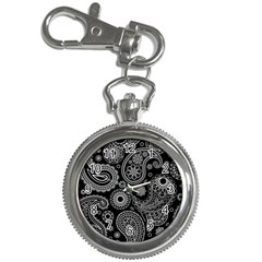 Seamless Paisley Pattern Key Chain Watches by nate14shop
