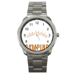 I Love Camping Sport Metal Watch by PFashionArt