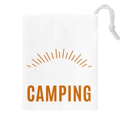 I Love Camping Drawstring Pouch (4xl) by PFashionArt