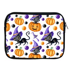 Halloween Cat Pattern Apple Ipad 2/3/4 Zipper Cases by designsbymallika