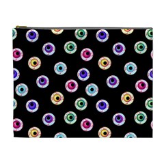 Eye Halloween Pattern Cosmetic Bag (xl) by designsbymallika