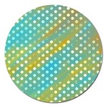 Abstract-polkadot 01 Magnet 5  (Round) Front