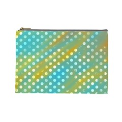 Abstract-polkadot 01 Cosmetic Bag (large) by nate14shop