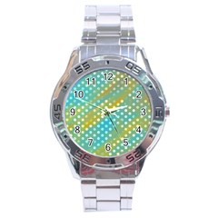 Abstract-polkadot 01 Stainless Steel Analogue Watch