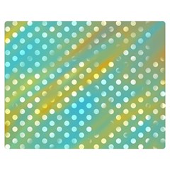 Abstract-polkadot 01 Double Sided Flano Blanket (medium)  by nate14shop