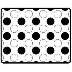 Abstract-polkadot 03 Fleece Blanket (medium)  by nate14shop