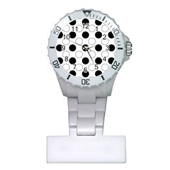 Abstract-polkadot 03 Plastic Nurses Watch by nate14shop