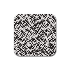 Animal-seamless-vector-pattern-of-dog-kannaa Rubber Coaster (square)