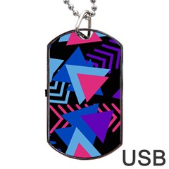 Memphis Dog Tag Usb Flash (one Side) by nate14shop