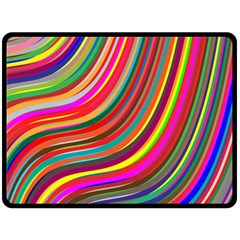 Abstract-calorfull Double Sided Fleece Blanket (large)  by nate14shop