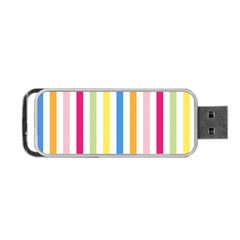 Stripes-lines-calorfull Portable Usb Flash (two Sides)