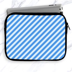 Stripes-lines Blue Apple Ipad 2/3/4 Zipper Cases