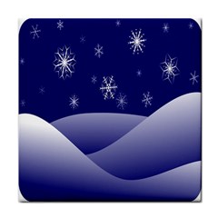 Snowflakes Face Towel by nate14shop