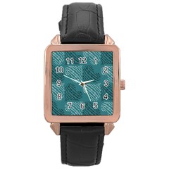 Seamless-pattern Rose Gold Leather Watch  by nate14shop