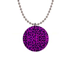 Pattern-tiger-purple 1  Button Necklace by nate14shop