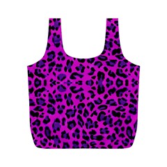 Pattern-tiger-purple Full Print Recycle Bag (M)