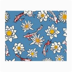 Koi-flower Small Glasses Cloth by nate14shop