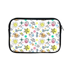 Doodle Apple Ipad Mini Zipper Cases by nate14shop