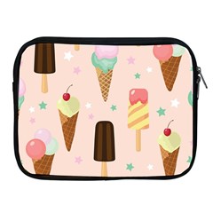 Cute-pink-ice-cream-and-candy-seamless-pattern-vector Apple Ipad 2/3/4 Zipper Cases by nate14shop