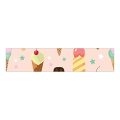 Cute-pink-ice-cream-and-candy-seamless-pattern-vector Velvet Scrunchie by nate14shop