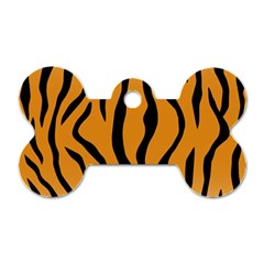 Animal-tiger Dog Tag Bone (two Sides) by nate14shop