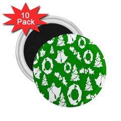 Backdrop-green-white 2 25  Magnets (10 Pack)  by nate14shop