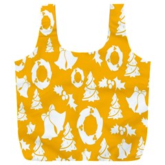 Backdrop-yellow-white Full Print Recycle Bag (XXL)