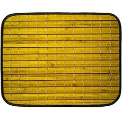 Bamboo-yellow Double Sided Fleece Blanket (mini)  by nate14shop