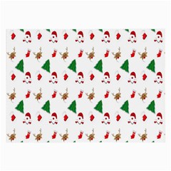 Christmas Tree,santa Large Glasses Cloth by nate14shop