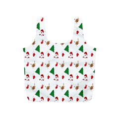 Christmas Tree,santa Full Print Recycle Bag (s) by nate14shop