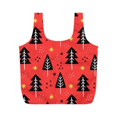 Christmas Tree,snow Star Full Print Recycle Bag (m) by nate14shop