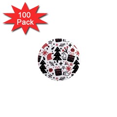 Christmas Tree-background-jawelry Bel,gift 1  Mini Magnets (100 Pack)  by nate14shop