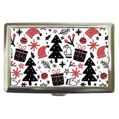Christmas Tree-background-jawelry Bel,gift Cigarette Money Case by nate14shop