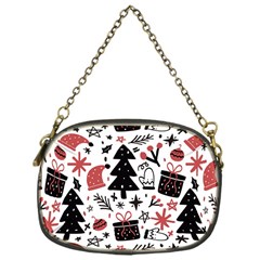 Christmas Tree-background-jawelry Bel,gift Chain Purse (One Side)