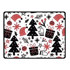 Christmas Tree-background-jawelry Bel,gift Fleece Blanket (Small)