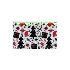 Christmas Tree-background-jawelry Bel,gift Cosmetic Bag (xs) by nate14shop