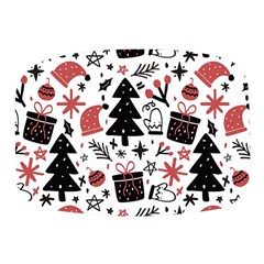 Christmas Tree-background-jawelry Bel,gift Mini Square Pill Box by nate14shop