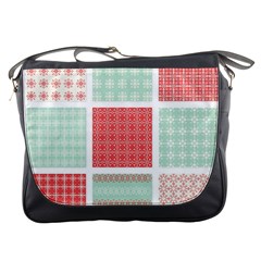 Christmas Greeting Card Design Messenger Bag by nate14shop