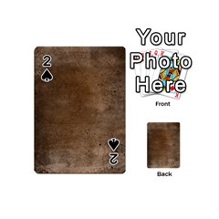 Background-wood Pattern Dark Playing Cards 54 Designs (mini) by nate14shop