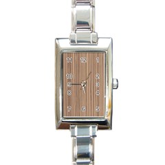 Background-wood Pattern Rectangle Italian Charm Watch