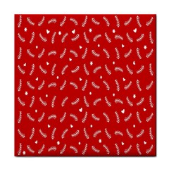 Christmas Pattern,love Red Face Towel by nate14shop