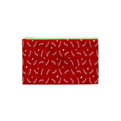 Christmas Pattern,love Red Cosmetic Bag (xs) by nate14shop