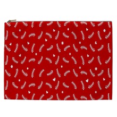 Christmas Pattern,love Red Cosmetic Bag (xxl) by nate14shop