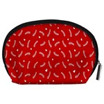 Christmas Pattern,love Red Accessory Pouch (Large) Back